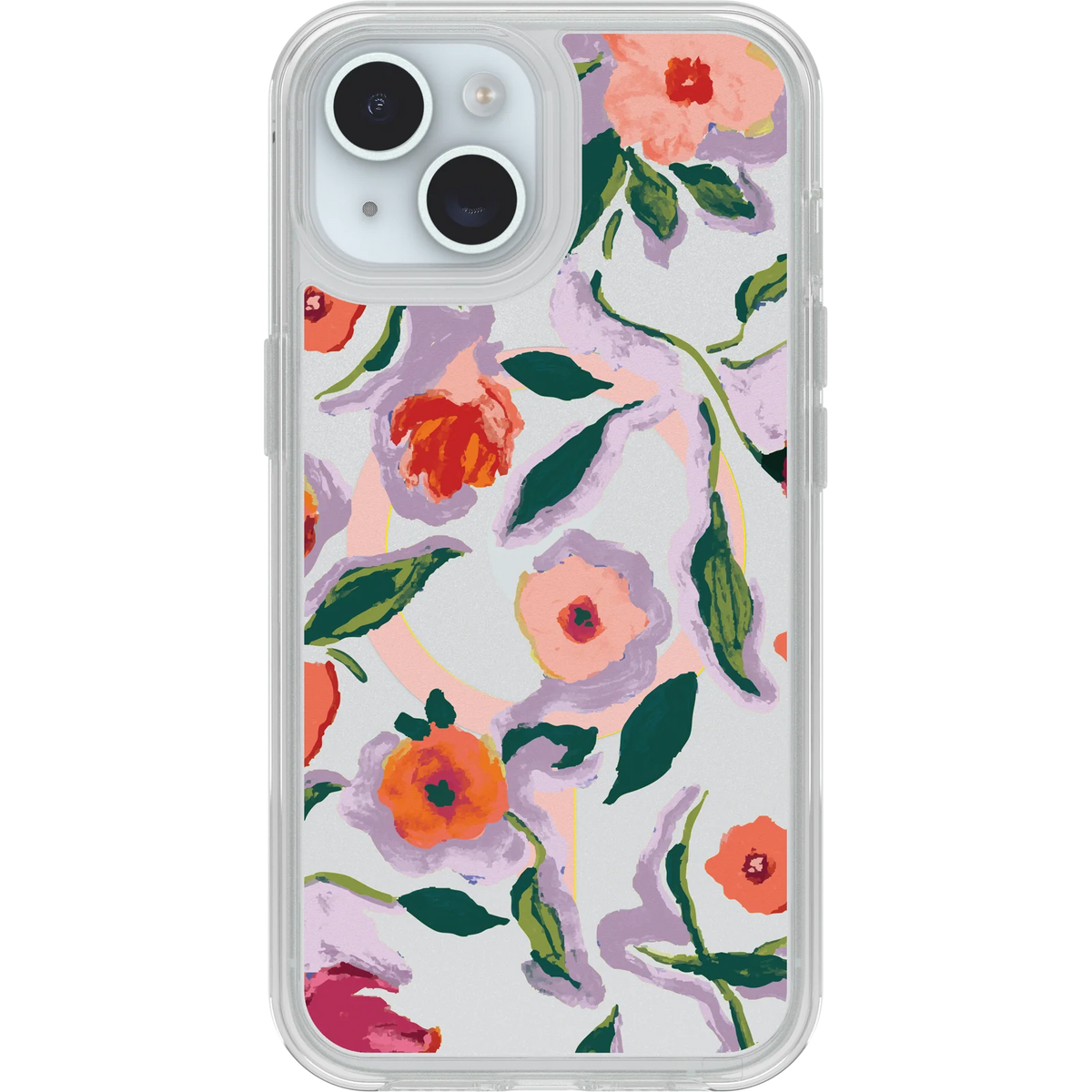 iPhone 17e, iPhone 16e, iPhone 15 and iPhone 14 Symmetry Series Clear for MagSafe Confetti of Blossoms Case