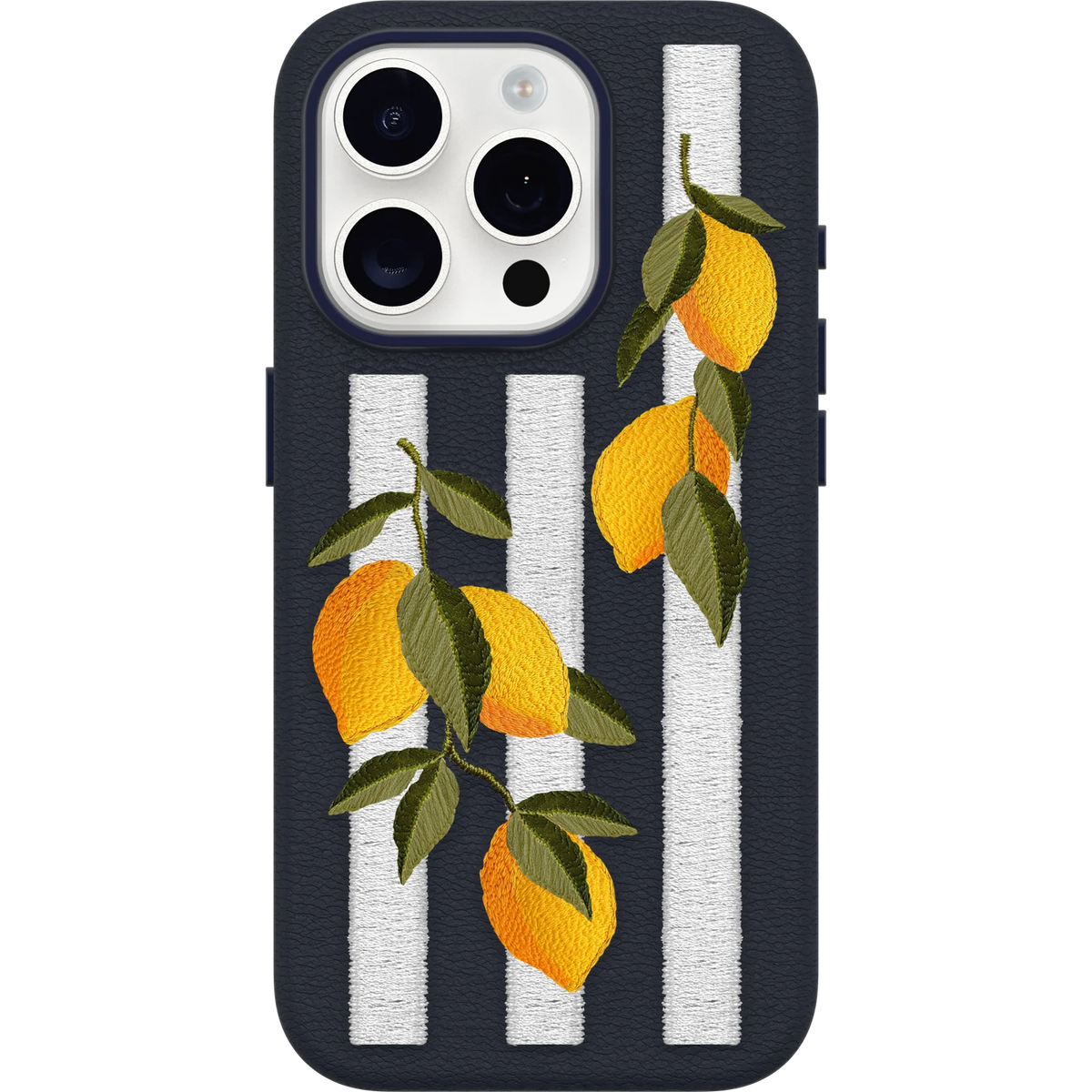 iPhone 15 Pro Symmetry Series Cactus Leather Embroidery Case